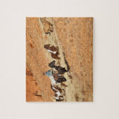 Cowboy-herstellingpaarden Legpuzzel (Verticaal)