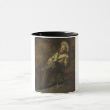 Cowboy Het spelen van de banjo en het zingen van c