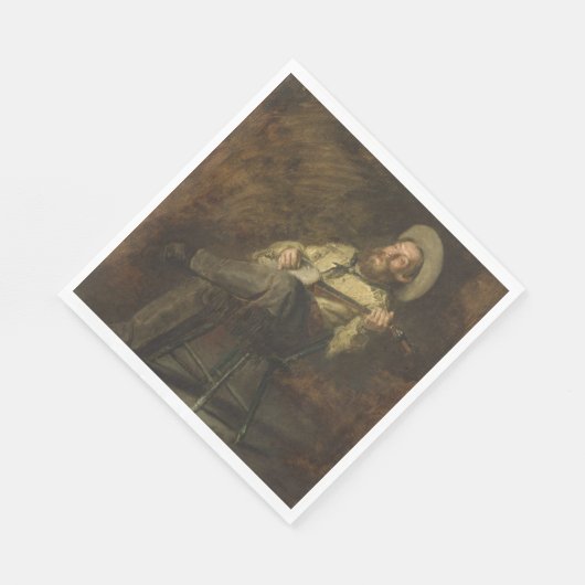 Cowboy Het spelen van de banjo en het zingen van c Servet (Hoek)