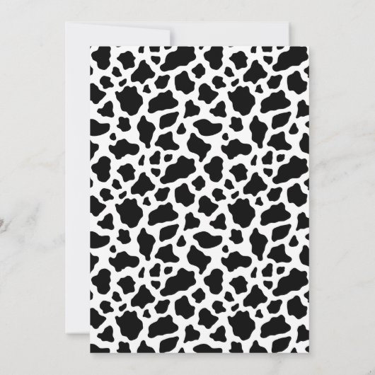 Cowboy Highland Koe Mijn Eerste Rodeo 1e Verjaarda Kaart (Achterkant)