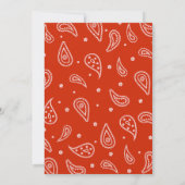 Cowboy Hoe het Westen was een 1e Rodeo verjaardag Kaart (Achterkant)