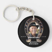 Cowboy Hoefijzer Memorial Sleutelhanger (Voorkant)