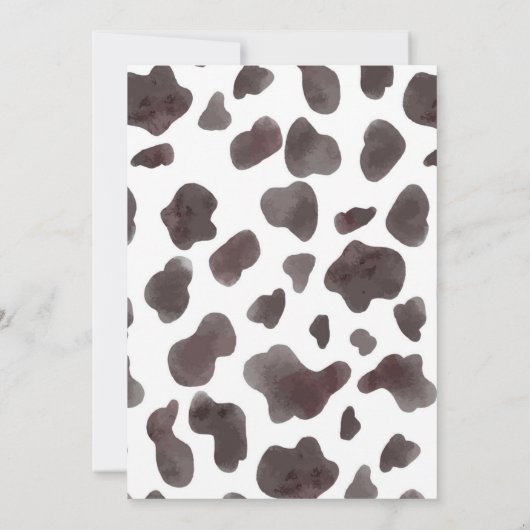 Cowboy Holiday Hoedown Uitnodigen Kaart (Achterkant)