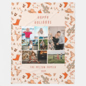 Cowboy Holiday Meerdere foto's Fleece Deken (Voorkant)