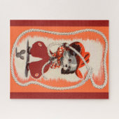 cowboy hond legpuzzel (Horizontaal)