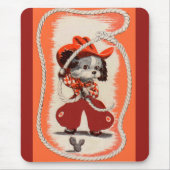 cowboy hond muismat (Voorkant)