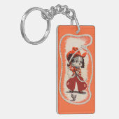 cowboy hond sleutelhanger (Voorkant Links)