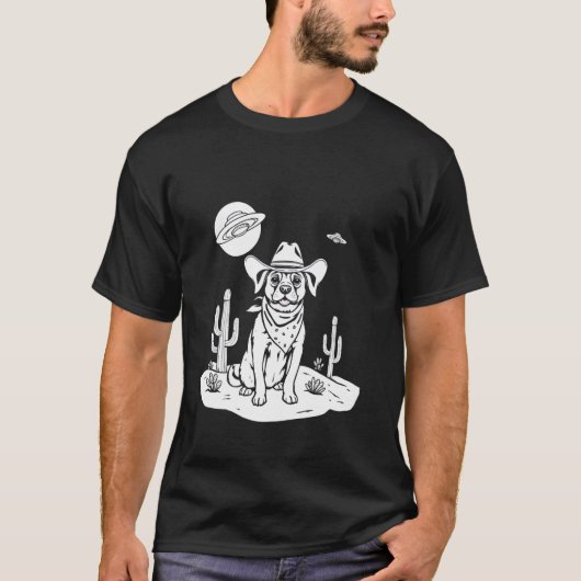 Cowboy Hond T-shirt (Voorkant)