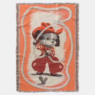 cowboy-hondafdruk deken