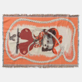 cowboy-hondafdruk deken (Voorkant)