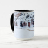 Cowboy Horse Drive | Hideout Ranch Shell, Wyoming Mok (Voorkant links)