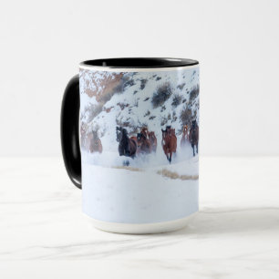 Cowboy Horse Drive   Hideout Ranch Shell, Wyoming Mok