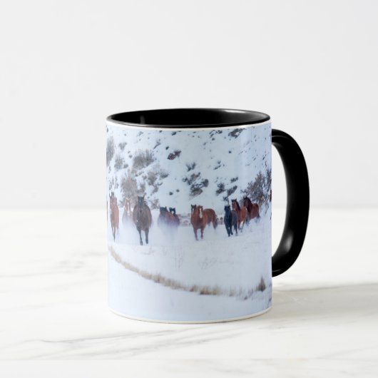 Cowboy Horse Drive | Hideout Ranch Shell, Wyoming Mok (Voorkant rechts)