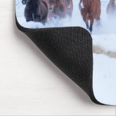 Cowboy Horse Drive | Hideout Ranch Shell, Wyoming Muismat (Hoek)