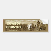 Cowboy Horse & Mule Bumpersticker (Voorkant)