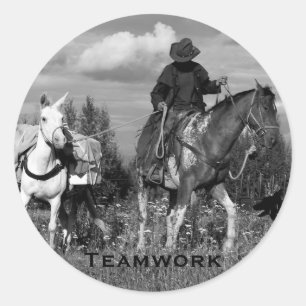 Cowboy Horse & Mule Stickers