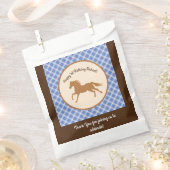 Cowboy Horse Pony Cute 1st Birthday Party Thema Bedankzakje (Geknipt)