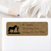 Cowboy Horse Return Address Labels (Insitu)