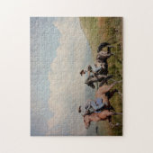 Cowboy Horse Riding Legpuzzel (Verticaal)