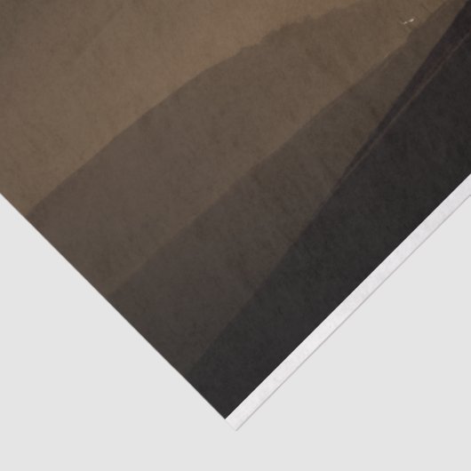 Cowboy Horse Sunset Silhouette Tissuepapier (Detail)