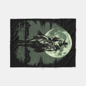 Cowboy Horseck Riding Saloon Gunfight Sheriff Fleece Deken (Voorkant (Horizontaal))