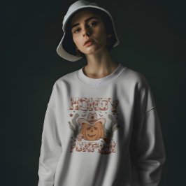 Cowboy "Howdy Pumpkin" Schattige Halloween Western T-shirt