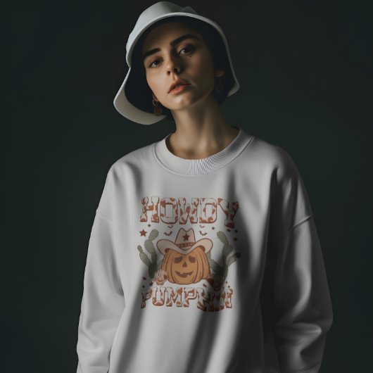 Cowboy "Howdy Pumpkin" Schattige Halloween Western T-shirt