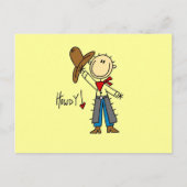 Cowboy Howdy T-shirts en cadeautjes Briefkaart (Voorkant)