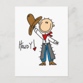 Cowboy Howdy T-shirts en cadeautjes Briefkaart (Voorkant)