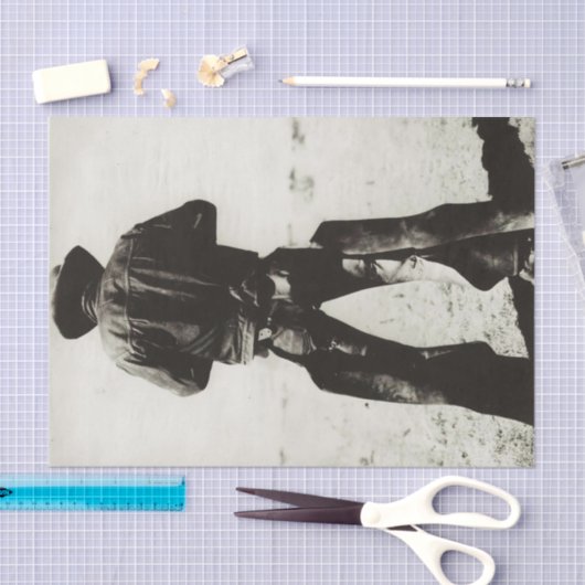  cowboy in Chaps Tissuepapier (Craft)