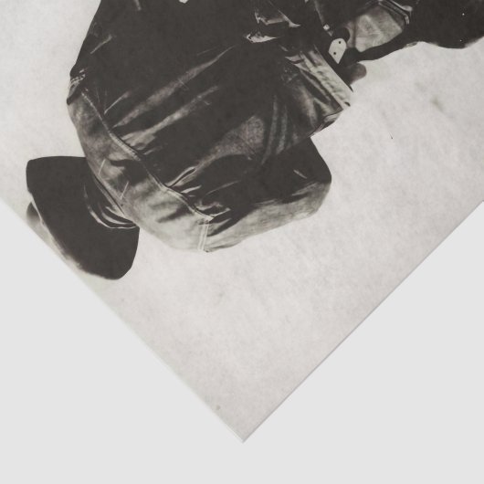  cowboy in Chaps Tissuepapier (Detail)