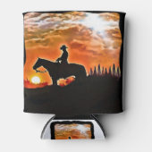 cowboy in de zon blikjeskoeler (Voorkant)