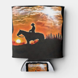 cowboy in de zon blikjeskoeler