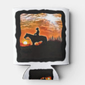 cowboy in de zon blikjeskoeler (Achterkant)