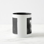 Cowboy in een deur met paarden mok (Midden)