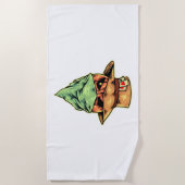 Cowboy in Halloween Strandlaken (Voorkant)