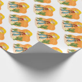 Cowboy in het westen cadeaupapier (Hoek)