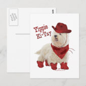 Cowboy in Laarzen Briefkaart (Voorkant / Achterkant)
