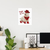Cowboy in Laarzen Poster (Thuiskantoor)