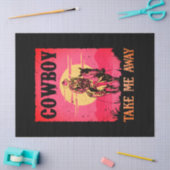 Cowboy in Love Tissue / Decoupage Papier (Craft)