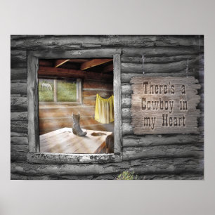 Cowboy in mijn hart poster