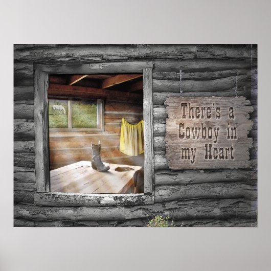 Cowboy in mijn hart poster (Voorkant)