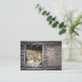 Cowboy in mijn hart visitekaartje (Staand voorkant)