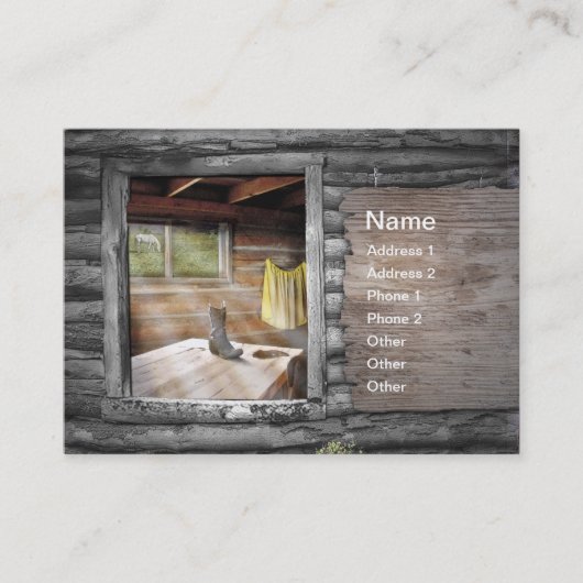 Cowboy in mijn hart visitekaartje (Voorkant)