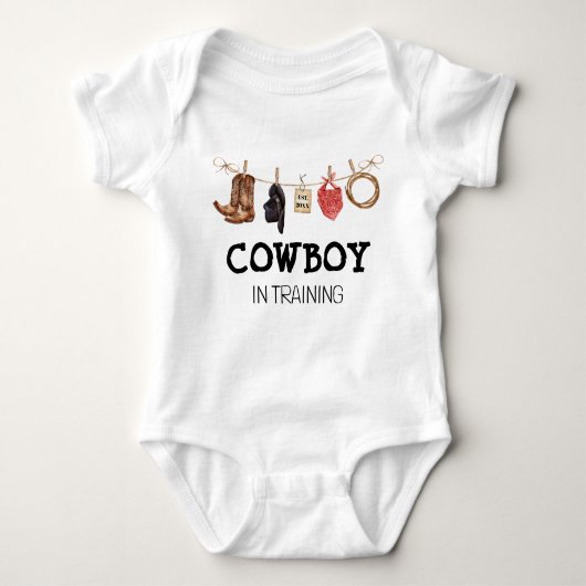 Cowboy in opleiding Western land Romper (Voorkant)