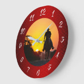 COWBOY IN SUNSET GROTE KLOK (Hoek)