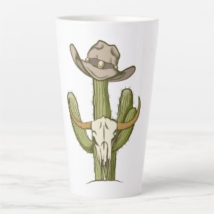 Cowboy in Westen Cactus Yeehaw Gift Ideeën Latte Mok