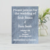 Cowboy industriële trouwuitnodiging kaart (Staand voorkant)