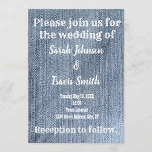 Cowboy industriële trouwuitnodiging kaart