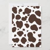 Cowboy Invitation for Birthday Party Sheriff West Kaart (Achterkant)